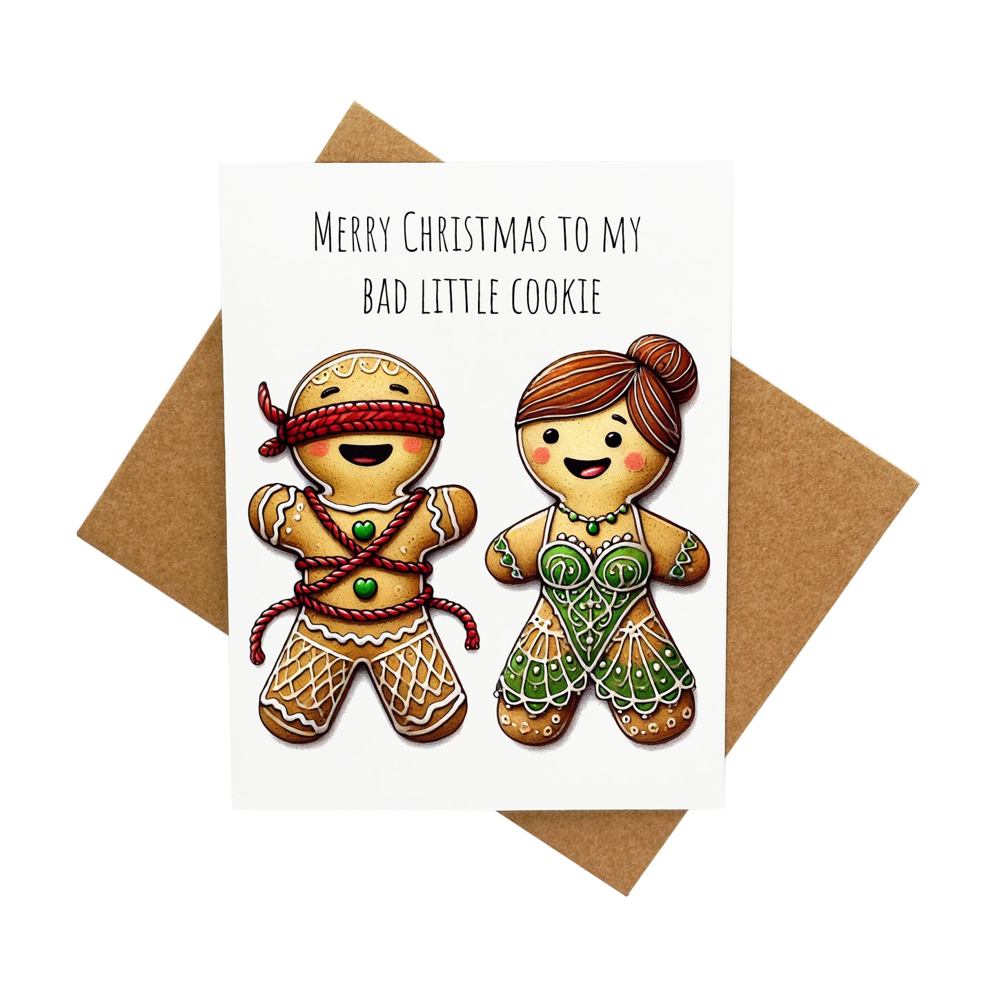 "Bad" Gingerbread Cookies: A Handcrafted Christmas Card