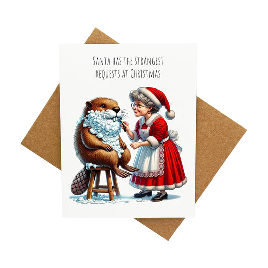 Santa's Strange Request: A Handcrafted Christmas Card