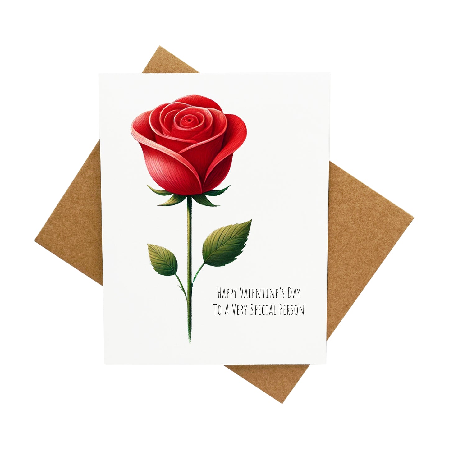 Rose For a Special Person: A Handcrafted Valentine's Day Card