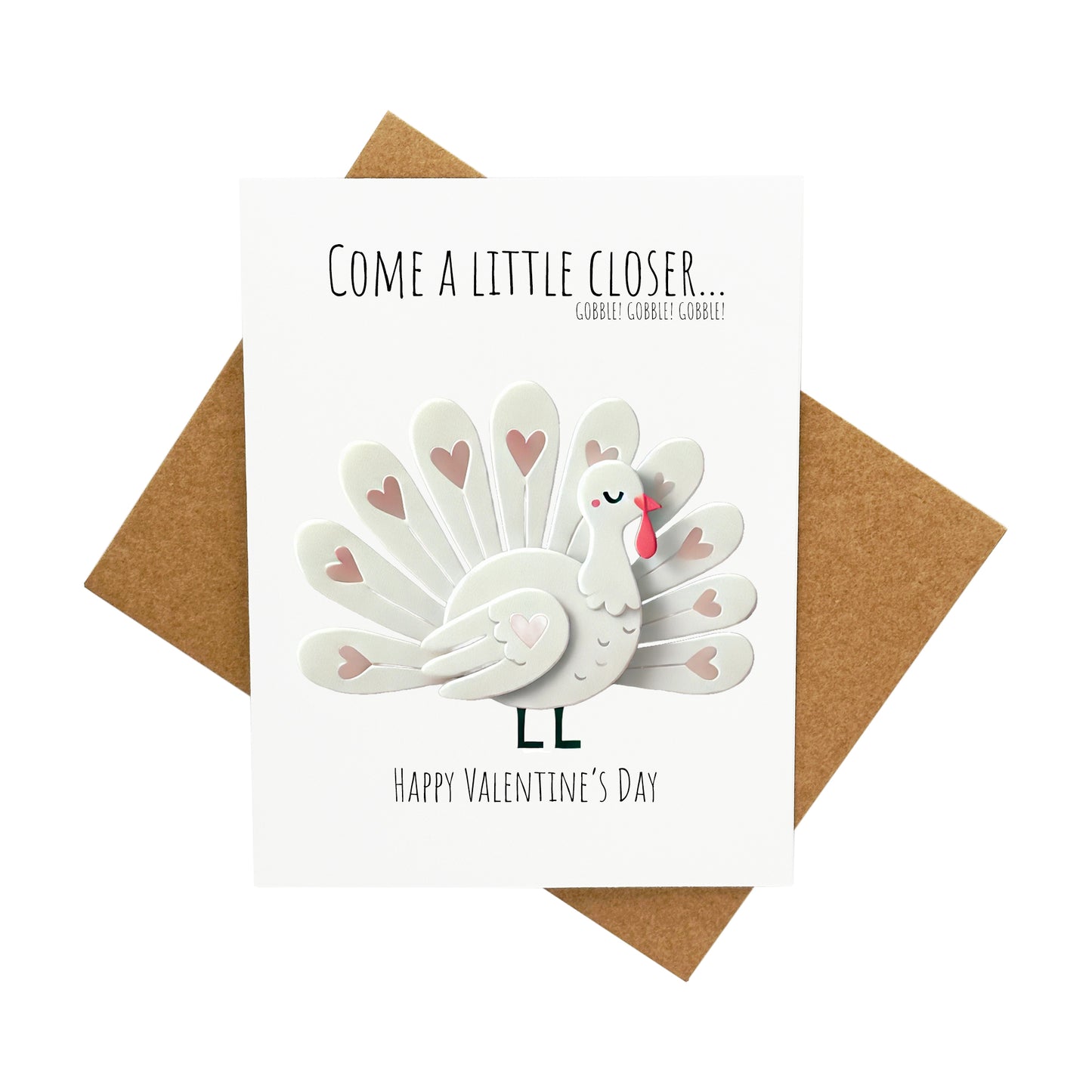 Turkey Gobble Gobble Gobble: A Handcrafted Valentine's Day Card