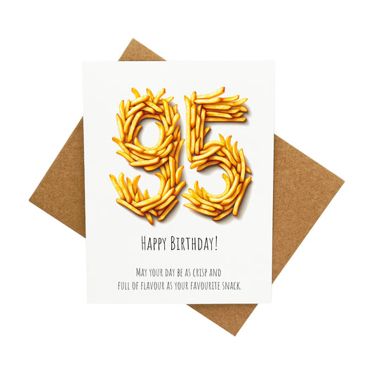 Funny 95th Milestone Birthday: A Handcrafted Greeting Card - Vintage Villages