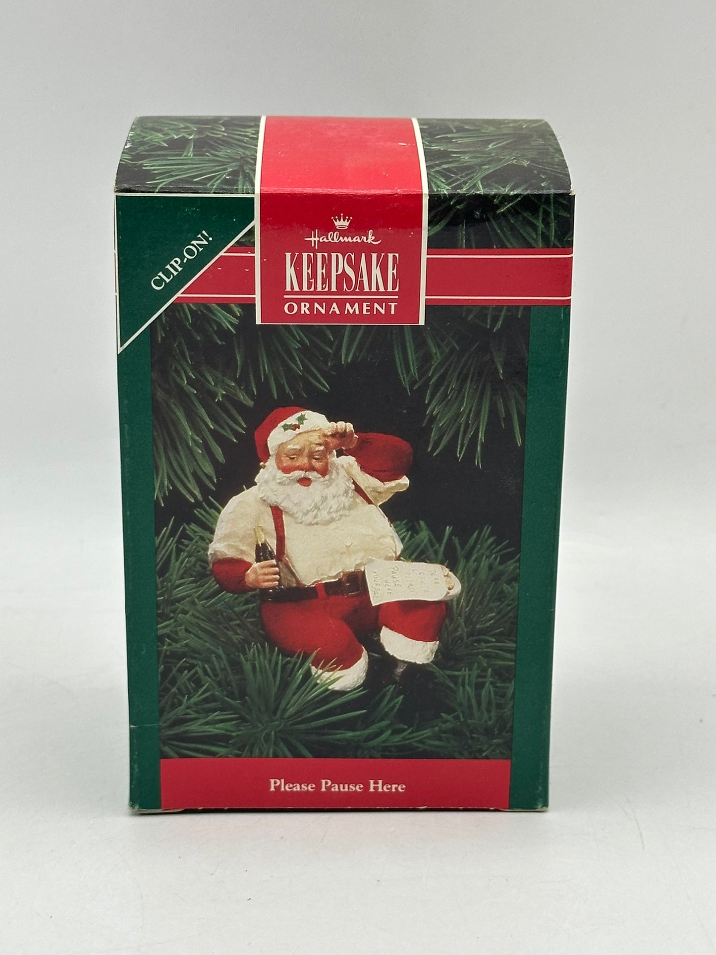 1992 Please Pause Here Hallmark Keepsake Ornament