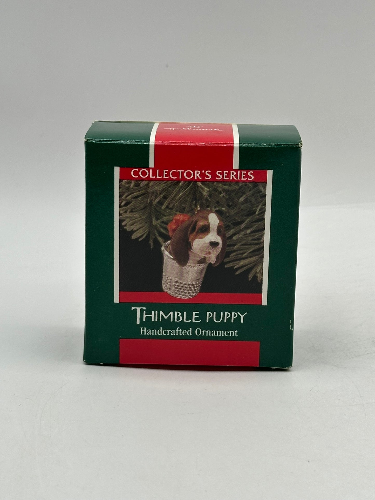 1989 Thimble Puppy Hallmark Keepsake Ornament