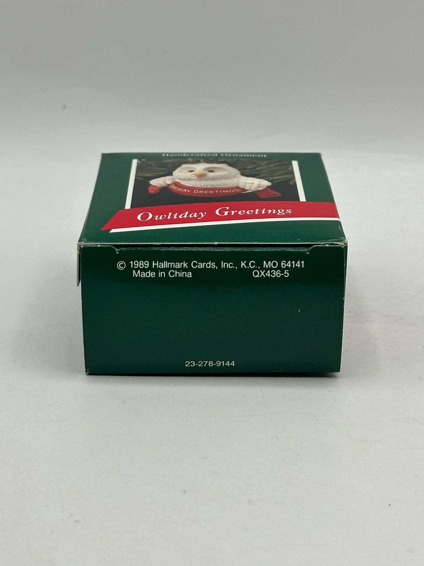 1989 Owliday Greetings Hallmark Keepsake Ornament