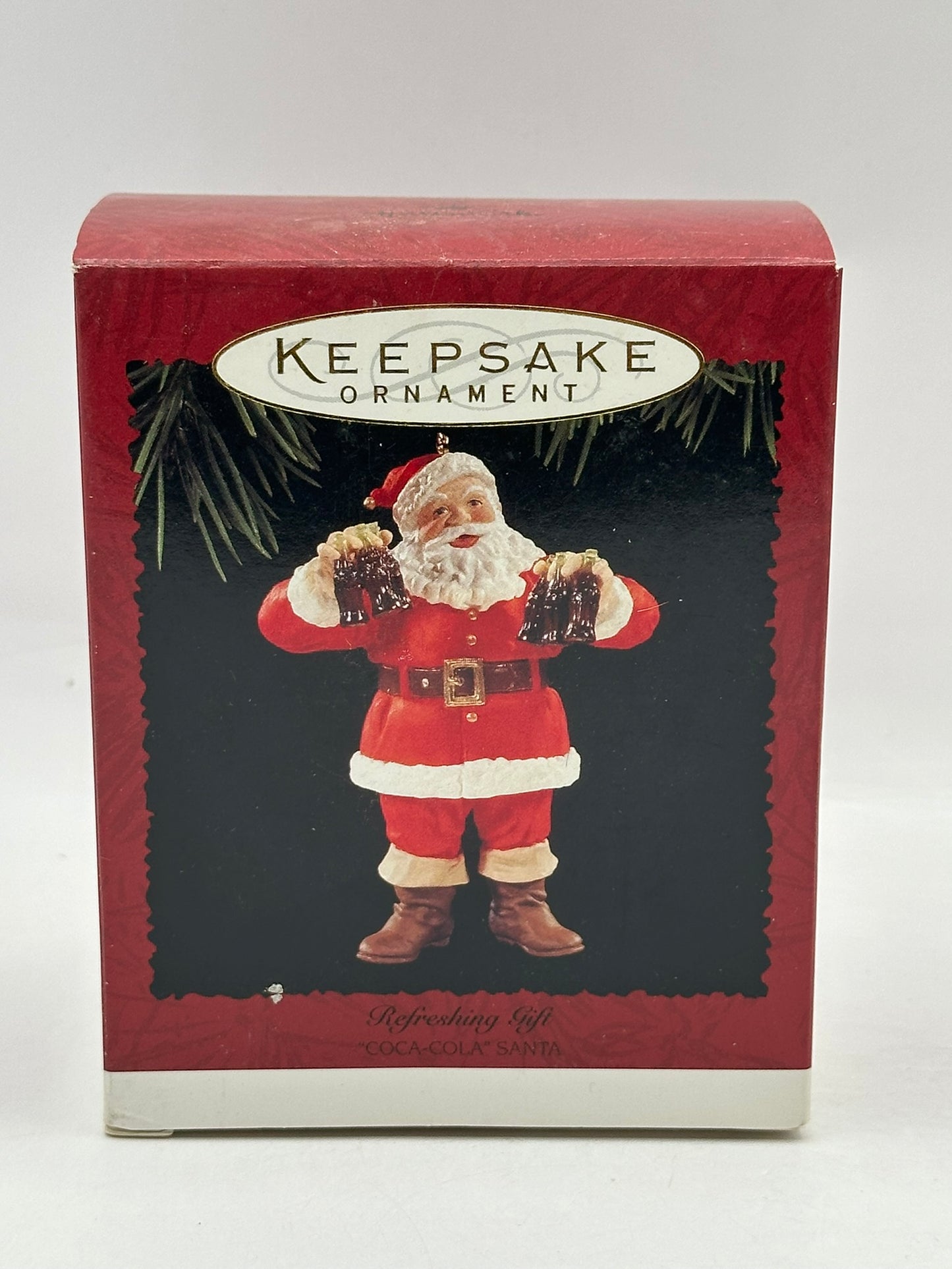 1995 Refreshing Gift (Coca-Cola Santa) Hallmark Keepsake Ornament