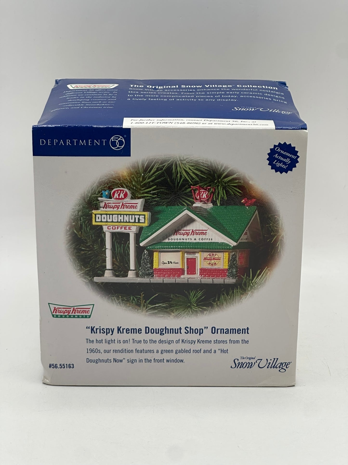 2002 "Krispy Kreme Doughnut Shop" Department 56 Hanging Ornament