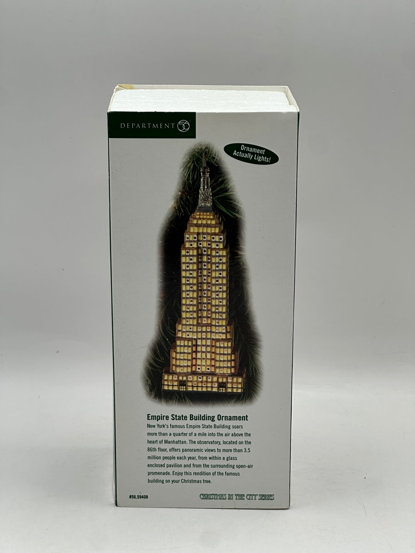 2003-2005 Empire State Building Department 56 Hanging Ornament