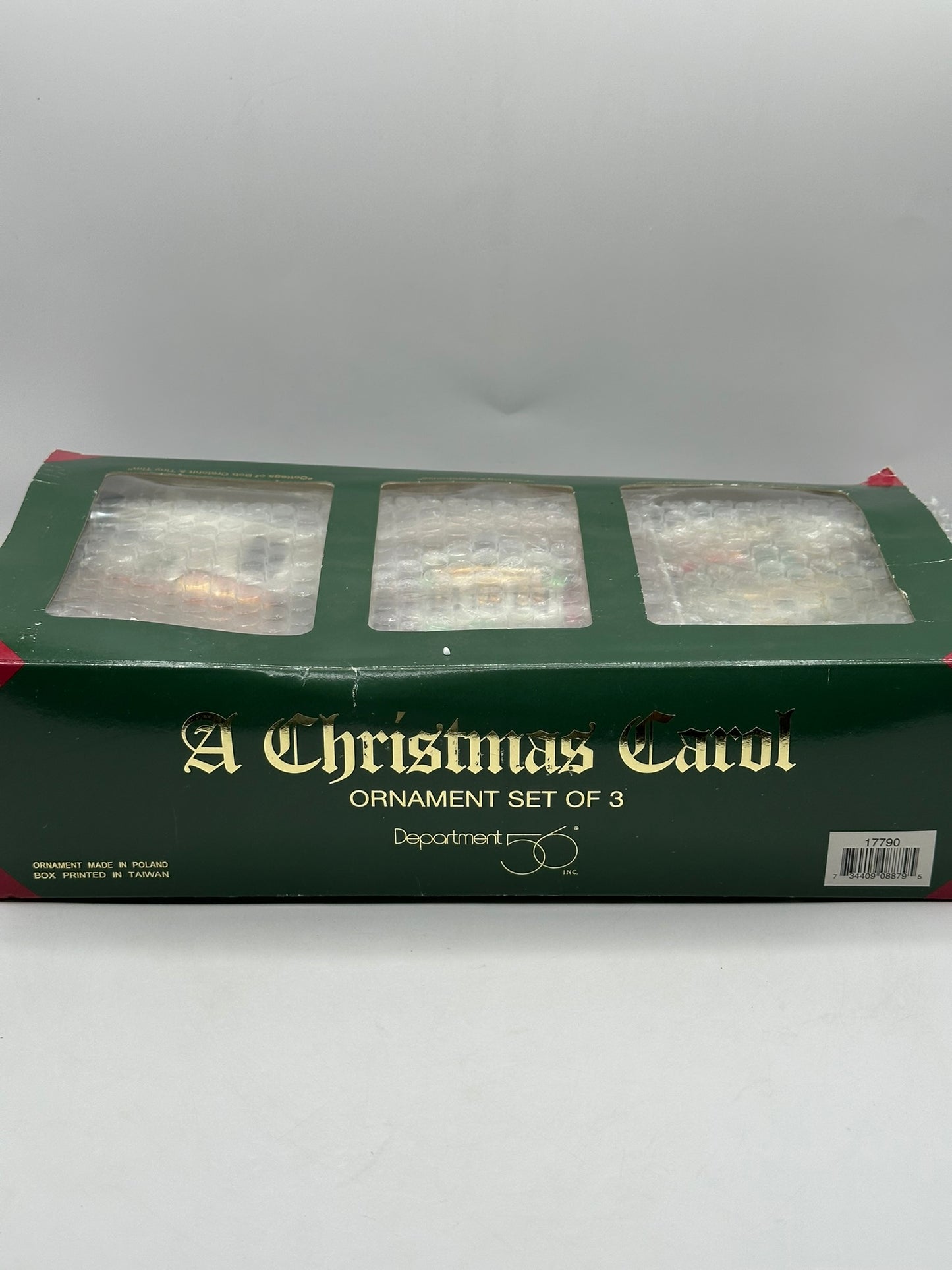 A Christmas Carol Set of 3 Department 56 Hanging Ornaments