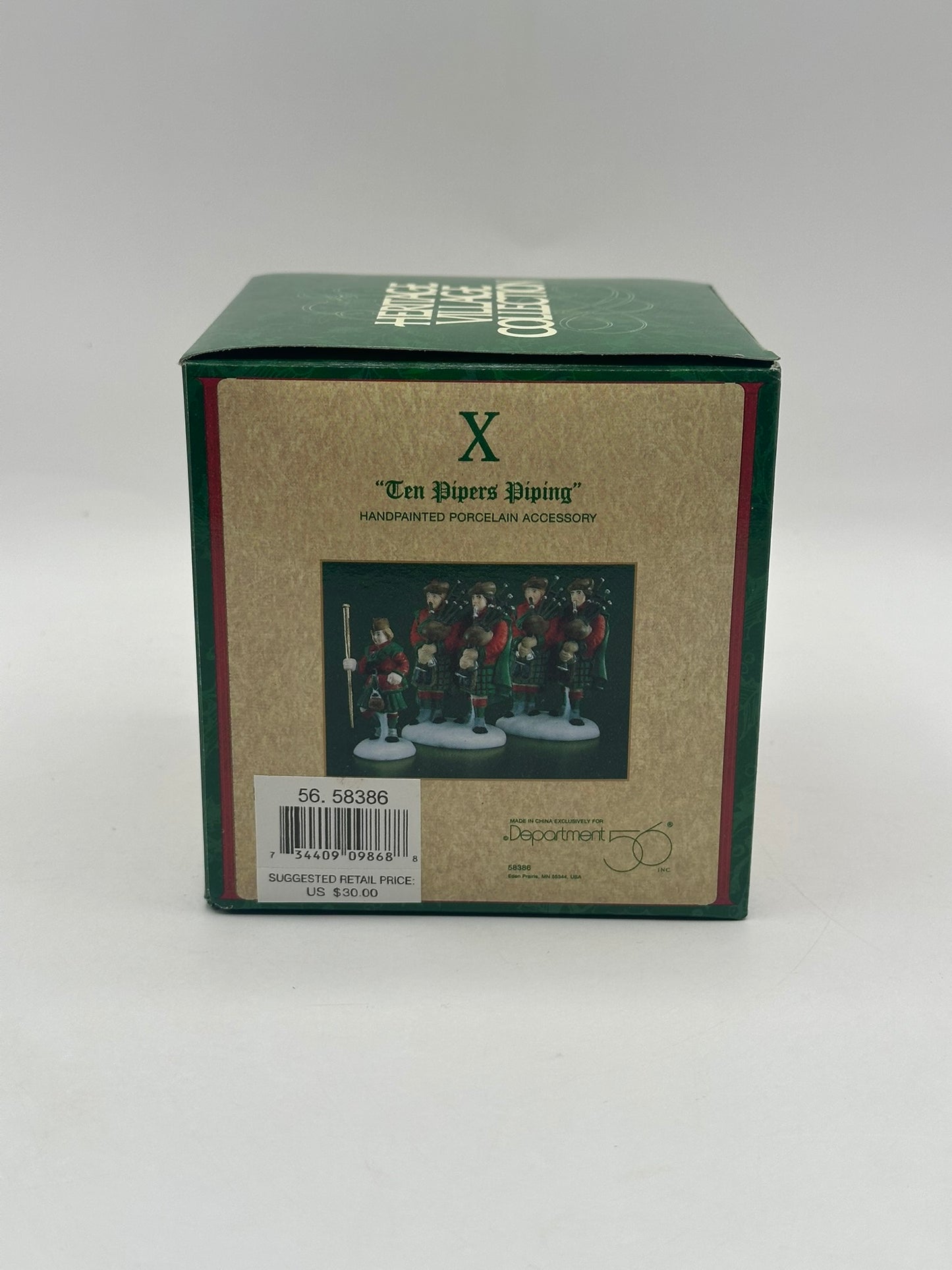 Ten Pipers Piping (X) - Twelve Days of Dickens' Village Department 56