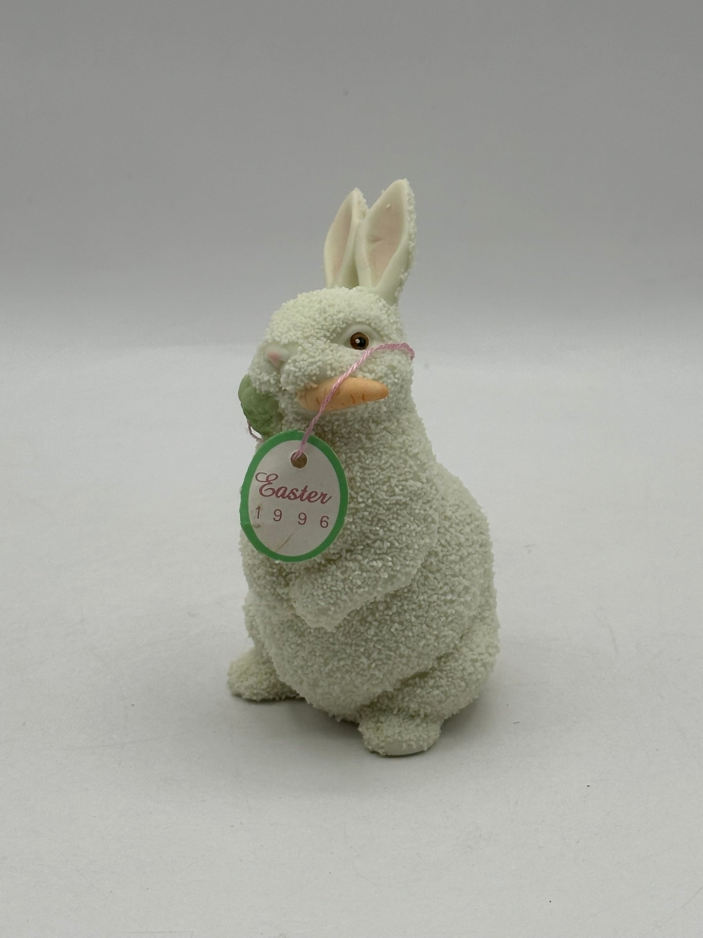 Bunny With Carrot (Small) - Easter 1996 - Department 56 Snowbunnies