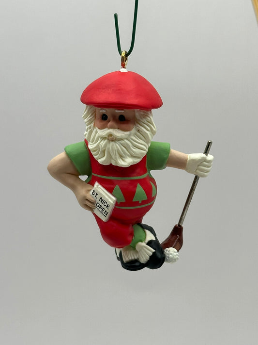 1988 Par For Santa Hallmark Keepsake Ornament