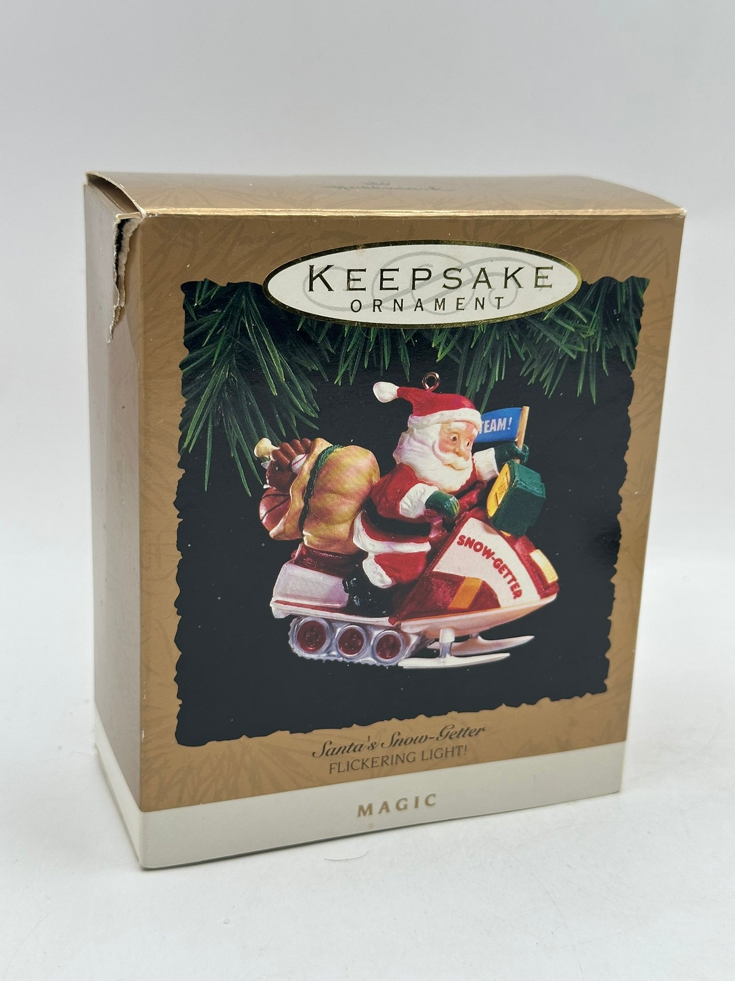 1993 Santa's Snow-Getter Hallmark Keepsake Ornament