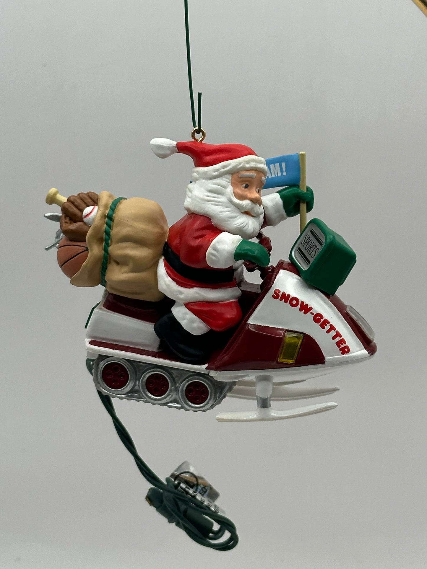 1993 Santa's Snow-Getter Hallmark Keepsake Ornament