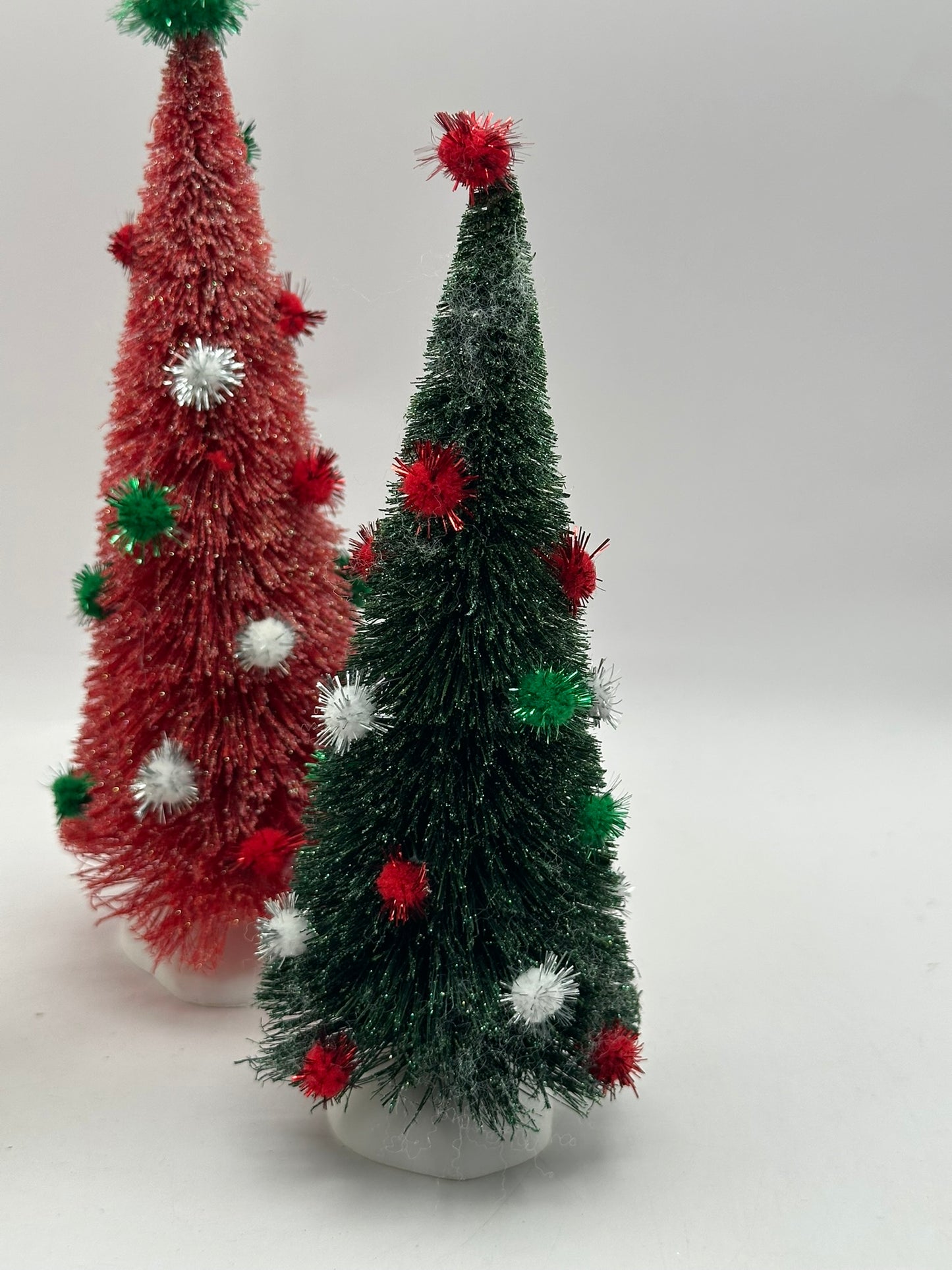 Dept 56 Village Accessories - Tinsel Ball Trees (Set of 5)