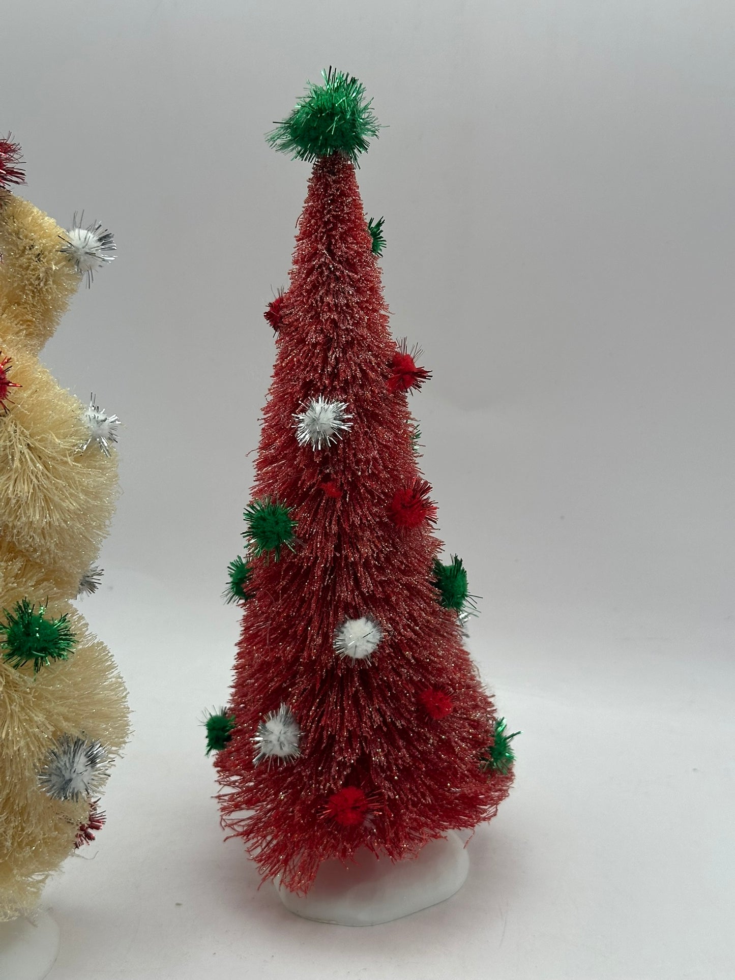 Dept 56 Village Accessories - Tinsel Ball Trees (Set of 5)