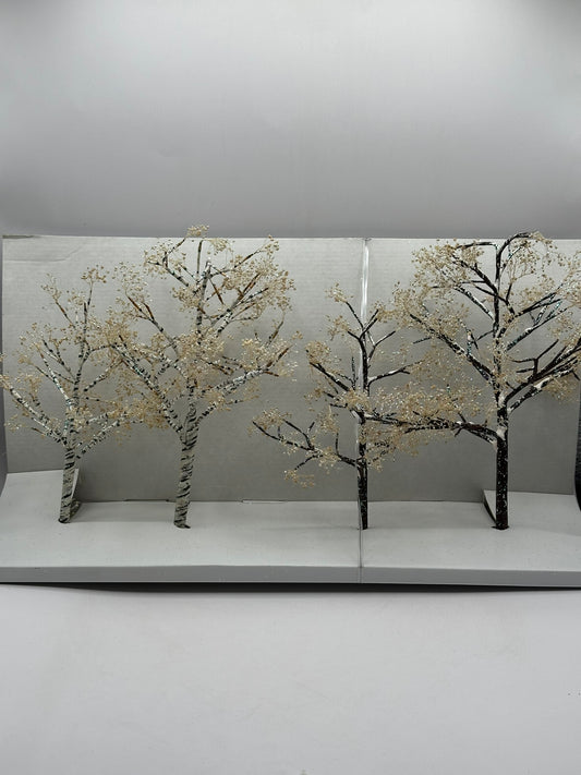 Dept 56 Seasons Bay Winter Trees (Set of 4)