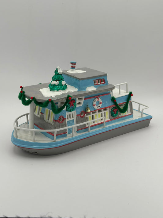 Dept 56 Original Snow Village The "Jingle Belle" Houseboat