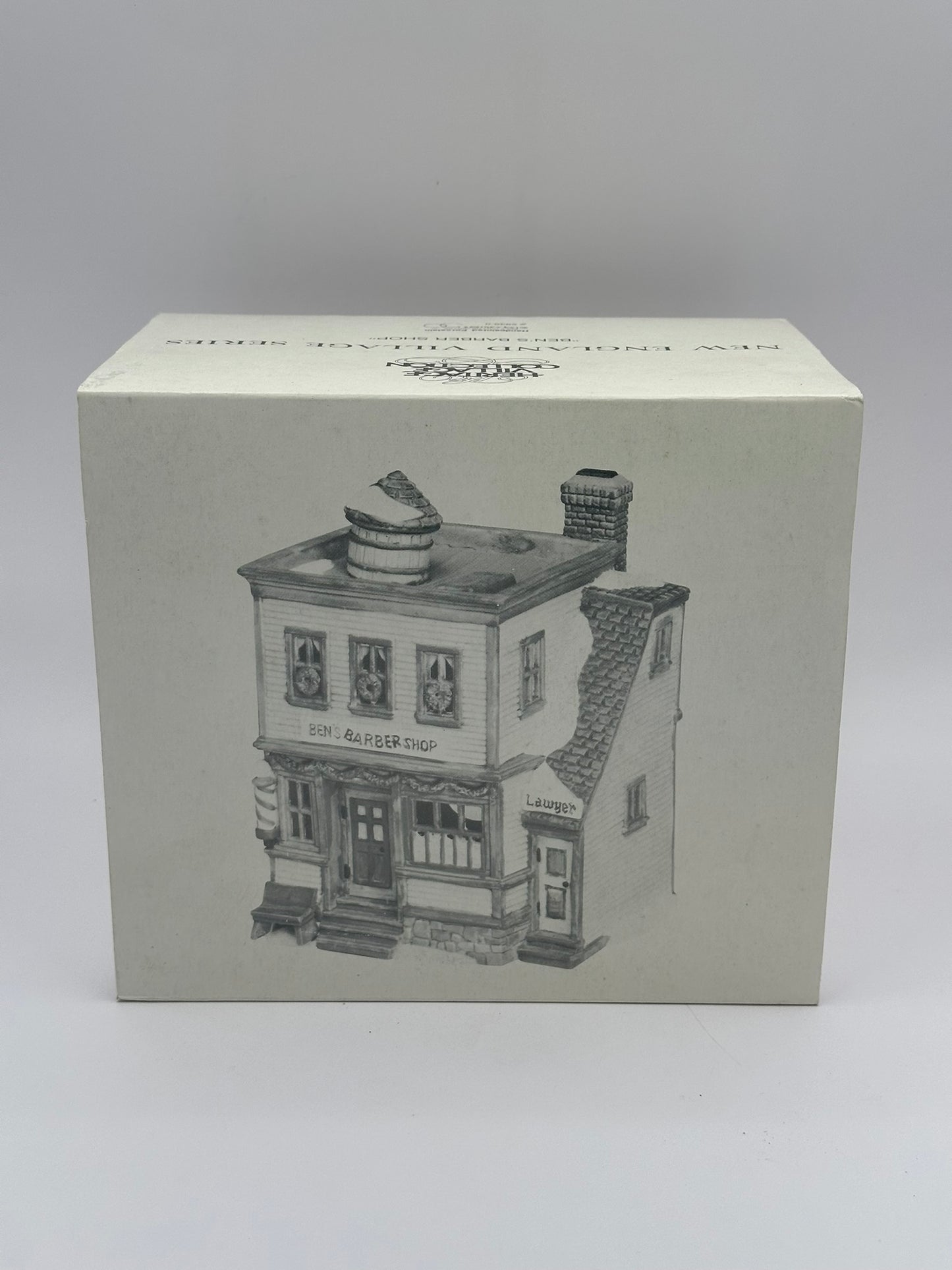 Dept 56 New England Village Ben's Barber Shop