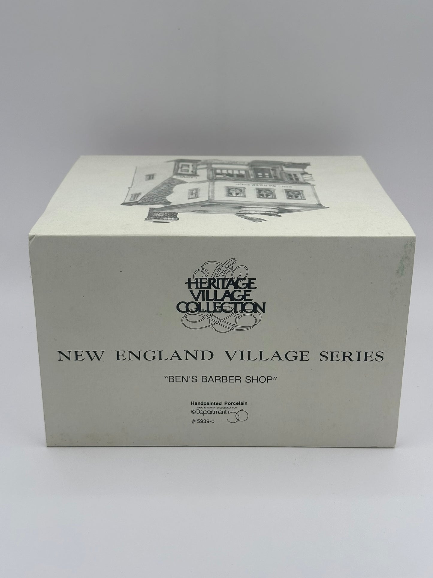 Dept 56 New England Village Ben's Barber Shop