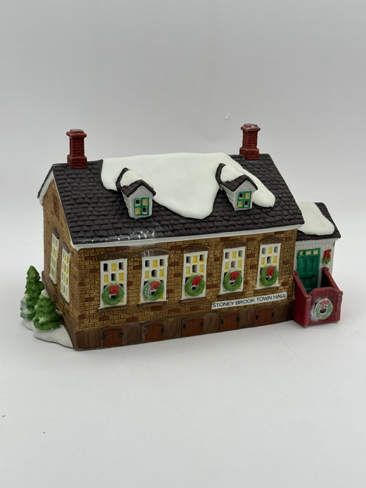 Dept 56 New England Village Stoney Brook Town Hall